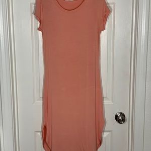 Peach Midi Dress